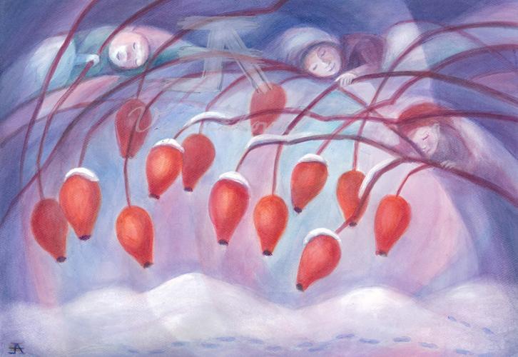 Obrázek - Zasněžený šípek