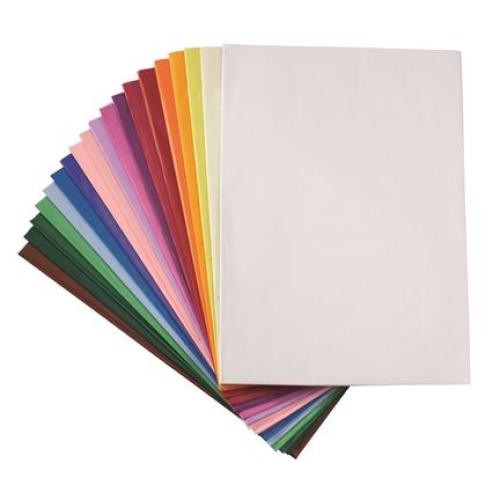 Japonský hedvábný papír FSC - 50x76 cm 20 barev, 480 listů