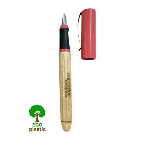 Dřevěné kaligrafické ECO pero 1,9 mm - červené