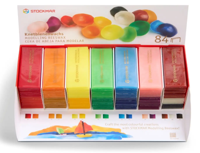 Včelí modelovací vosk Stockmar velké balení 84ks plátů