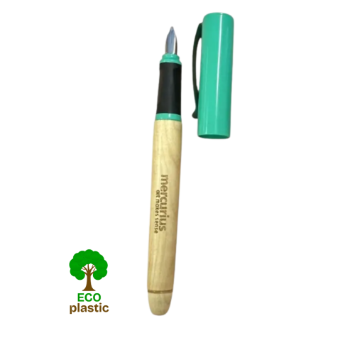 Dřevěné kaligrafické ECO pero 1,1 mm - zelené