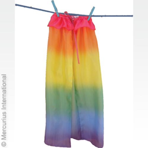 Hedvábný plášť 80cm - duhový